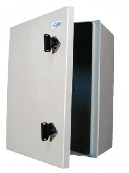 Lockable polymer shelter box / control cabinet - non-corrosive, isolating and assembly