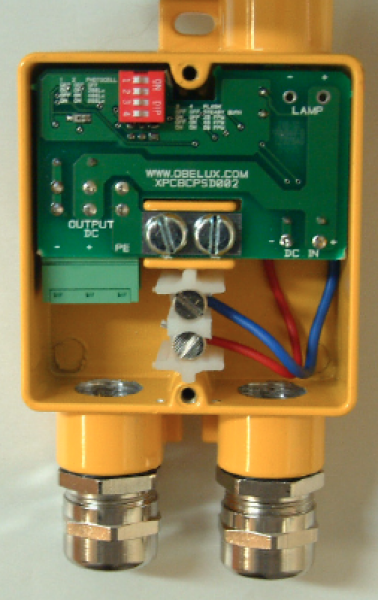 Flash controller for several units LI-xx-DCW-F aviation signal lights